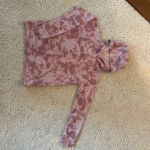Girls Athleta brand pink, tie-dye hoodie …Sz 8-10
